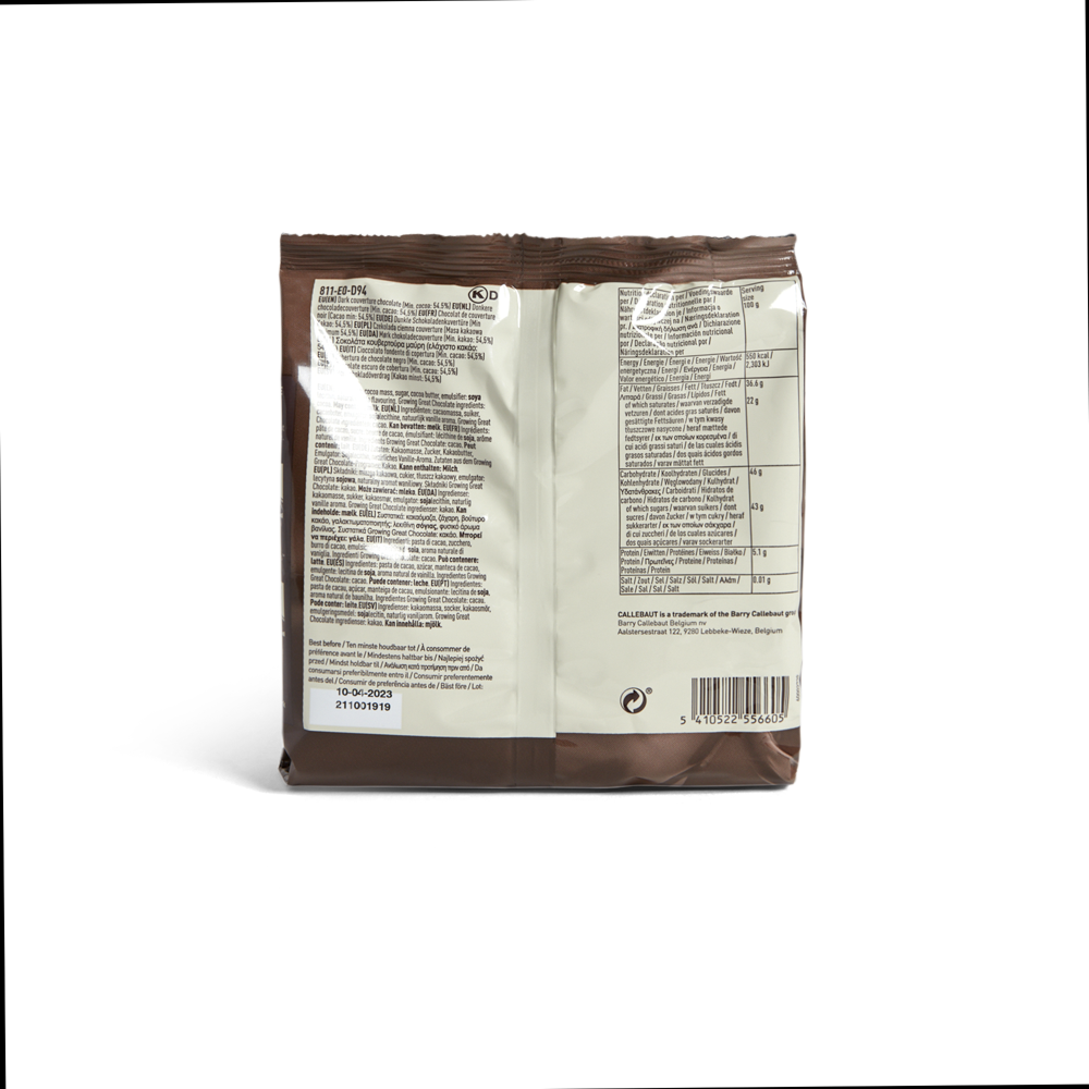 Callebaut 811 54.5% Dark Chocolate Callets 400g